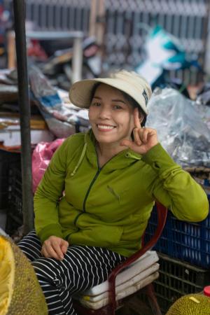 Auteur fotograaf FredVN - Op de markt in Dien Khanh.