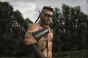 Auteur fotograaf Claus - model Ali. Viking thema ; The 13th warrior