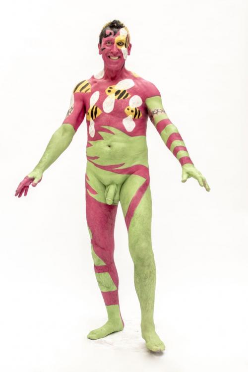 Auteur fotograaf Ernst - Uit body paint shoot met meerdere modellen