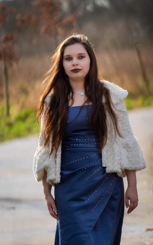 Auteur model Caroline  - Ik in een prachtige gala dress