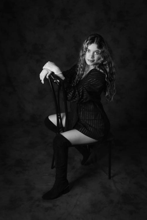 Auteur fotograaf Rita Dekkers - Ester, voor het eerst in een fotostudio