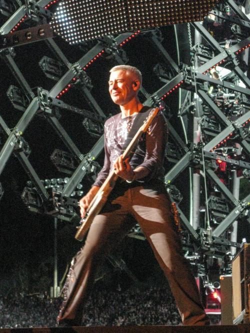 Auteur fotograaf Stijn Boussemaere - Adam Clayton In rose Bowl Los Angeles 360° tour